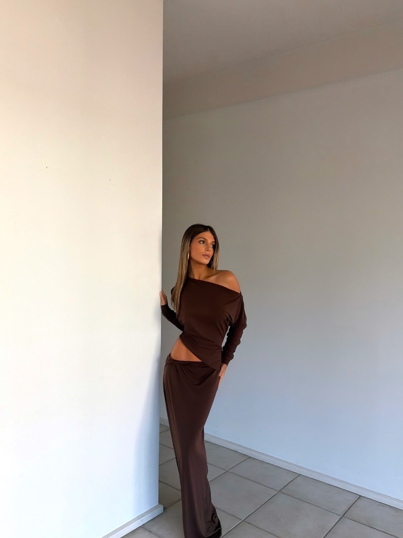 Benni Enya Maxi Dress Chocolate