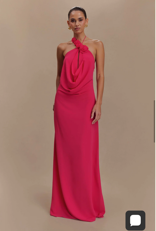 Meshki Rosalia Dress Raspberry