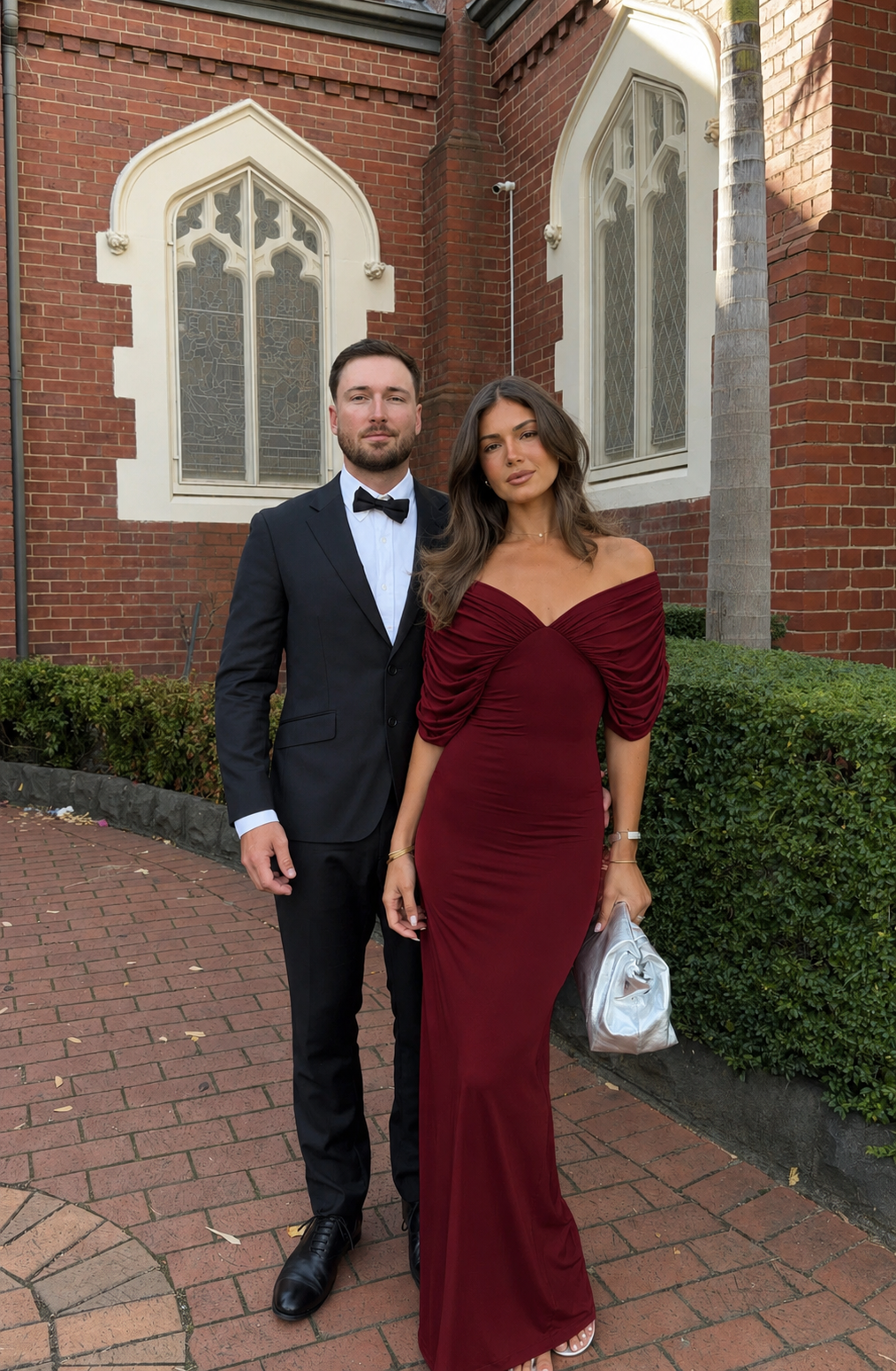 Ance Gria Neve Dress in Burgundy