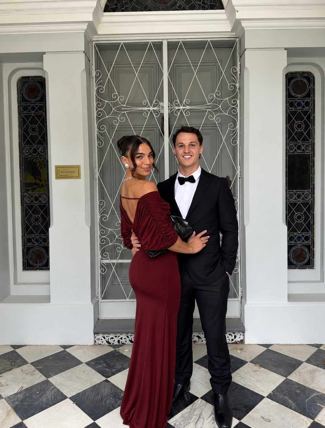 Ance Gria Neve Dress in Burgundy