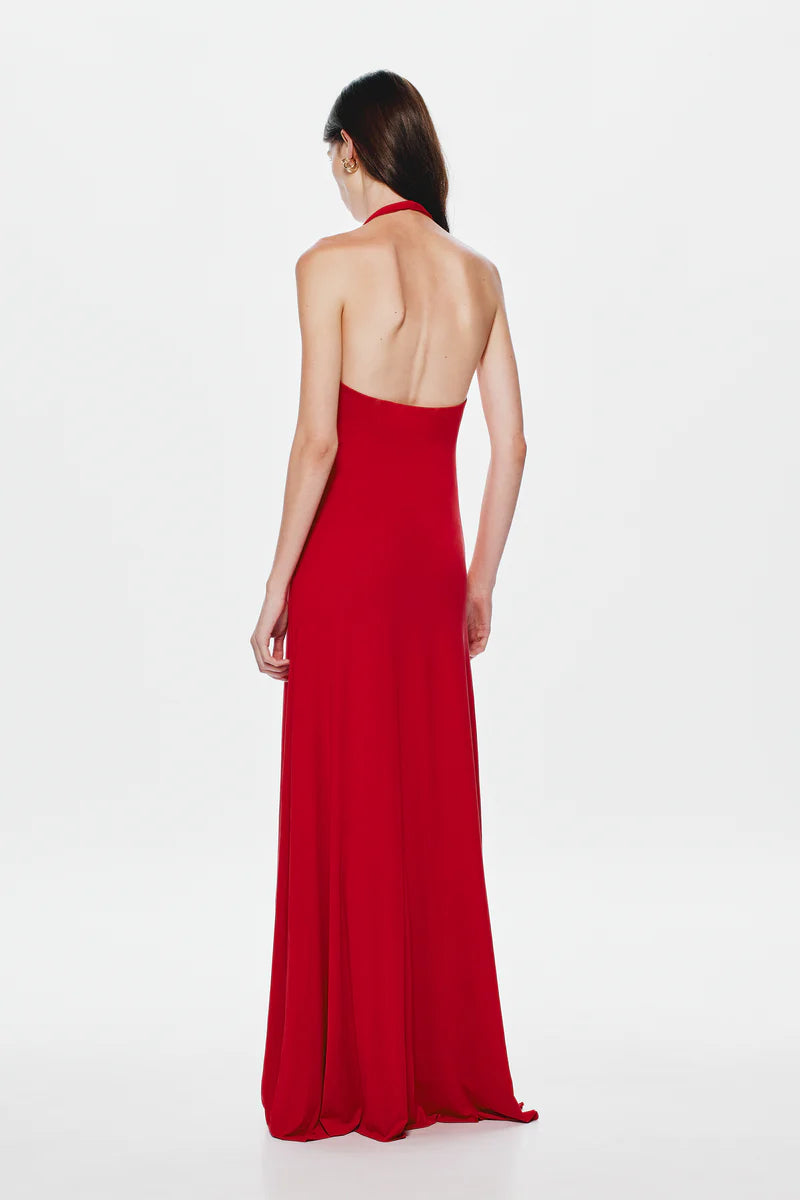 Misha Jennifer Cupro Dress Cherry