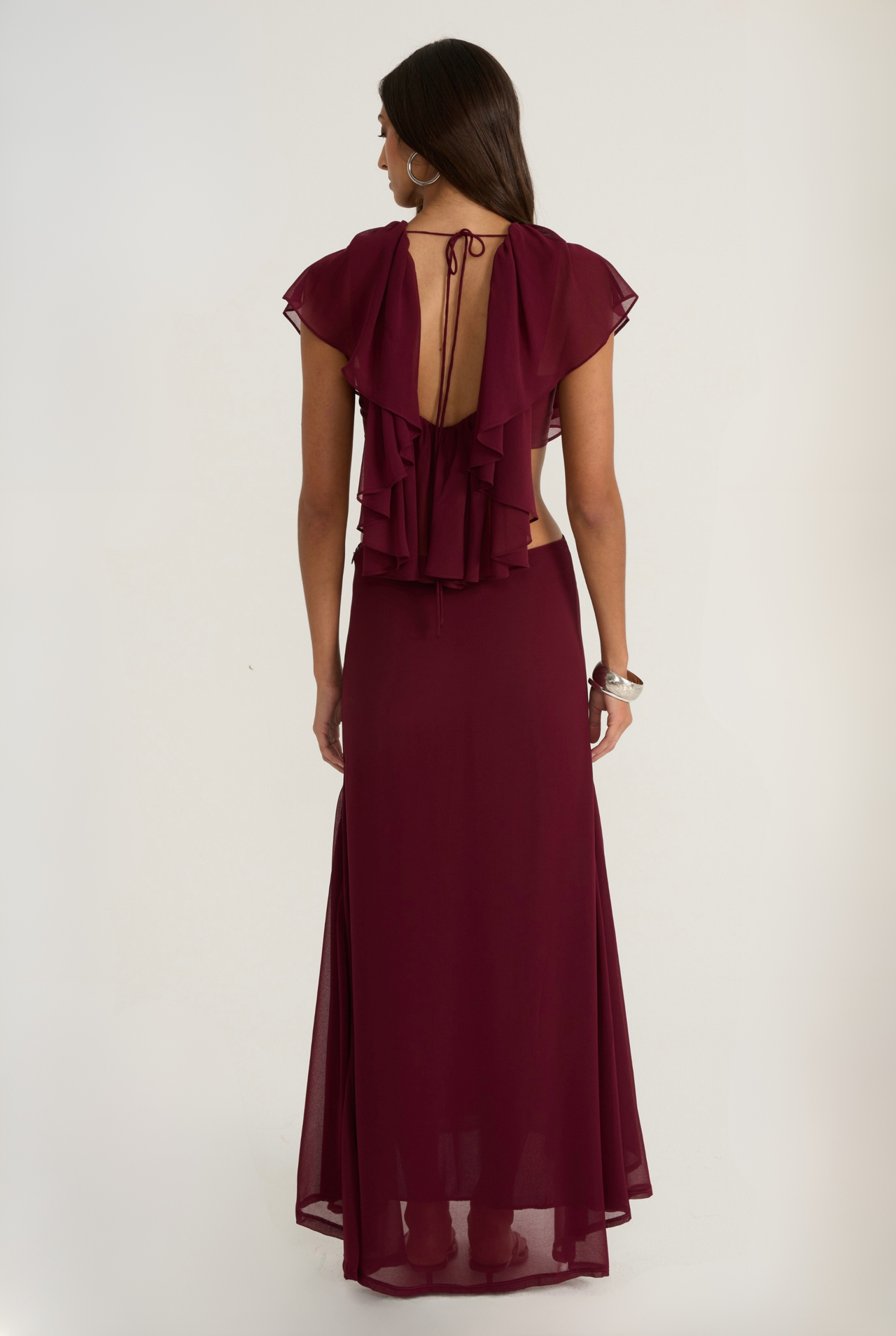 Ance Gria Clover Set in Burgundy