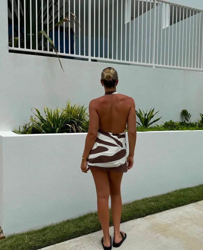 The Siesta Club Palm Mini Dress