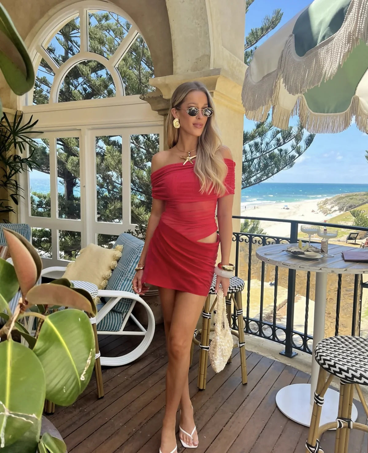 Benni Nico Mini Dress Watermelon